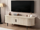 TV Stand, 47" Modern TV Console Table with Storage Compartment and Sliding Door, Gaming W2641P442533