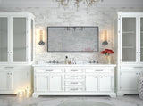 40x30inch Glossy Black Bathrooms For Wall Rectangle Vanity Corner Hangs Farmhouse W2091125788