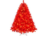 6 FT Pre-lit Artificial Christmas Tree, Hinged Xmas Pine Tree with 800 Branch Tips, 300 Lightsfor 59028101