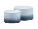 MDF with ash/oak/walnut veneer side table/coffee table/end table/nesting table set of 2 for living W876P309992