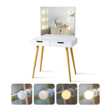 ZNTS Dressing table with LED lights-White W2181P154699