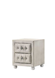 Reggie Beige Fabric Nightstand B2726P365576