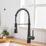 Commercial Black Kitchen with Pull Down Sprayer, Single Handle Single Lever Kitchen Sink W1932P172271