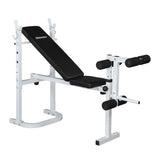 ZNTS Weight Bench with Adjustable Workout Bench and Barbell Rack and Leg Developer, Foldable Weight Bench 25252986