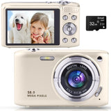 Digital Point and Shoot Camera, Compact Digital Camera with 2.88' IPS Screen 48MP 4K for Photo and 48115122
