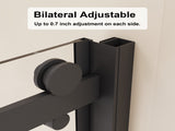 48.in W x 72.in H Frameless Shower Single Sliding, 1/4 inch Thick Clear Tempered Glass Shower W3048P469329