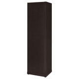 Cappuccino 6-tier Corner Bookcase B062P145474
