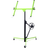 ZNTS Drywall Lift Panel 11' Lift Drywall Panel Hoist Jack Lifter,GREEN+BLACK W465121421