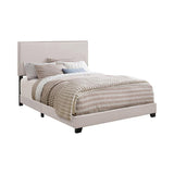 Ivory Twin Bed with Nailhead Trim B062P153537
