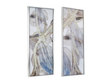 Set of 2 Elongated Modern Abstract Oil Paintings, Wall Art for Living Room Dining Room Bedroom W2078130303