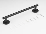 4-Pieces Matte Black Bathroom Accessories Stainless Steel Bathroom Hardware Bath Towel Bar W1932P156243