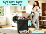 Shopping Cart Grocery Cart on Wheels - Waterproof Bag Included, 10-min Assembly Utility Wagon, 34343734