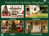 6FT Snowman with Auto-Opening Gift Box, 200 White Lights, Expandable Fabric Christmas Decor, US Plug 12259912