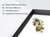 22"x30" Bathroom Wall Mounted Mirror Vanity Rectangular Mirror with Deep Frame, Black 29387659