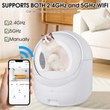 ZNTS Smart Automatic Cat Litter Box,Automatic Scooping and Odor Removal, App Control, Support 5G&2.4G W1655122595