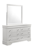 Blaze Modern Style 6- Drawer Dresser Made with Wood in White B009P286630
