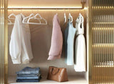 50-Count Cloud White Velvet Hangers, Space Saving 13365411