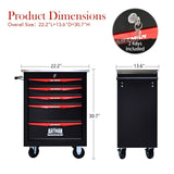 5 Drawers Multifunctional Tool Cart with Wheels,Metal Rolling Tool Cart Storage for Garage Workshop W1102P245250