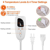 22.4x16.3in Large Weighted Heating Pad for Neck and Shoulders Electric Fast Heating Mat Neck Wrap 67447319