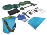 23-Piece Gold Prospecting Equipment 50 In. Folding Sluice Box Gold Panning Kit for Gold Prospectors 81212698