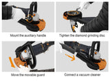 5 Inch Concrete Surfacing Grinder, 1500W 14A Motor, 7 Adjustable Speed Angle Grinder Kit with 30641062