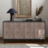 Mid Century Sideboard Buffet Cabinet with Solid Wood Legs 60" Kitchen Storage Cabinet Credenza with W1445P173033