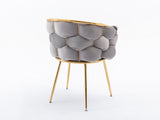 Luxury modern simple leisure velvet single sofa chair bedroom lazy person household dresser stool W1170109318