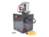20 Quart Single Acting Hydraulic Power Unit 12V DC 3200 PSI Hydraulic Pump for Dump Trailer, Car 77482573