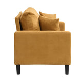57 " High Resilience Loveseat Sofa, Wooden Frame 2 Seat Sofa, Comfy , Small Space Saving Modern W2297P264494