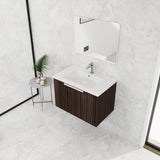 30 Inch Bathroom Vanity With Resin Sink,Soft Close Doors,Float Mounting Design W999P204951