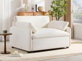 49*42.5" Oversized Chenille Single Sofa Wide and Deep Seat Accent N723P532225A