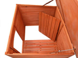 Waterproof Wood Dog House Pet Shelter Natural Wood Color L 86988362