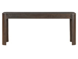 TREXM Rustic Console Table with Curved Corners for Safety, Entryway Table with 3 Concealed Drawers, N715P361525P