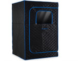 Extra-Large Home Sauna Tent with Foldable Chair - 220lbs Capacity, 360&deg All-Round Steam, 99637798