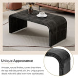 Minimalist Coffee Table with Curved Art Deco Design for Living Room or Dining Room 72268166