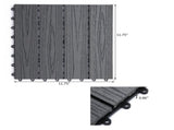 11 pcs /set Outdoor Flooring Patio Tiles 12x 12 92623269