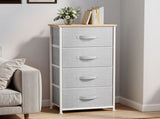 4 Drawer Dresser Fabric Chest of Drawers Furniture Storage Organizer for Living Room,,Hallway, Light 16841508