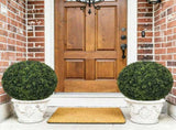 18.5IN dark Artificial Topiary Balls Outdoor Faux Boxwood Decorative Green Spheres for Garden Front W2945P460785
