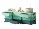 Green 3 Tier Kids Organizer 9 Drawers Storage Unit, for Bedroom, Nursery, Kindergarten, Boys & 10051744