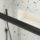 Bypass shower door, sliding door, with 1/4" tempered glass and Matted black finish 50-54"x70" W2122131035
