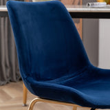 Aufurr Modern Velvet Dining Chair, Set of 2, Blue T2574P164537