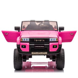 ZNTS 24V Two-seater Kids Ride On Car W/Parents Remote Control, Licensed Toyota LC250,2WD,110w Motors,With W1396P190054