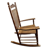 ZNTS BALCONY PORCH ADULT ROCKING CHAIR OAK W2297P143349