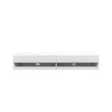 180 Wall Mounted Floating 80" TV Stand with 20 Color LEDs and Charging Station W331P225207