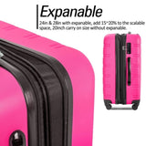 3 Piece Luggage Set Hardside Spinner Suitcase with TSA Lock 20
