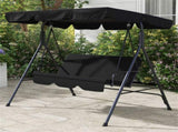 3-Seat Outdoor Patio Swing Chair-Black 98165052