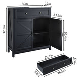 Kitchen Sideboard Buffet Cabinet,Farmhouse Storage Cabinet with Drawer and Adjustable Shelf,Barn W1706P281103