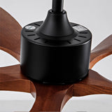 New Model 60 Inch Ceiling Fan With 5 Solid Wood Blades Remote Control Reversible DC Motor For Living W2991P343746