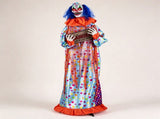 5.6FT Halloween Animatronic Clown, Sound & Button Activated, Animated Moving Clown with Flashing Red 22346544