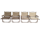 Comfy Foldable Portable Chair with Armrests Aluminium Frame, Travel Kermit Chair Easy to Fold W495107781